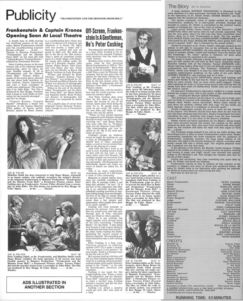 Frankenstein and the Monster from Hell15