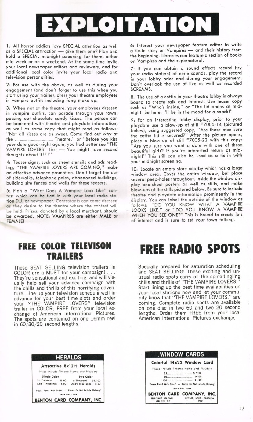 The Vampire Lovers65