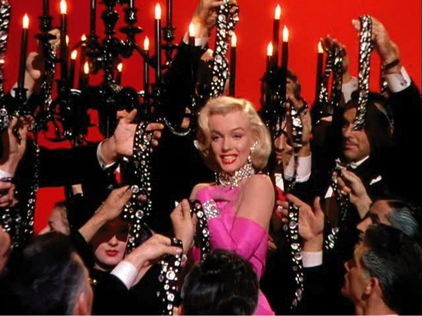 Marilyn Monroe in Howard Hawks' GENTLEMEN PREFER BLONDES (1953). Courtesy Photofest. Playing 8/6-8/12
