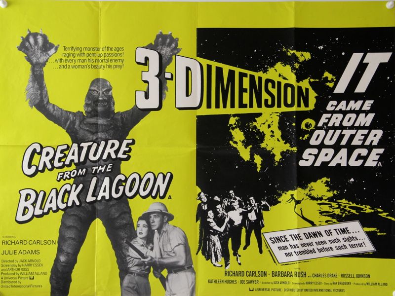 Creature from the Black Lagoon & It came from Outer Space 3D double bill Quad