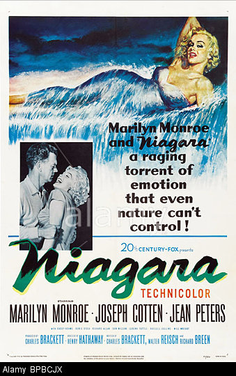 BPBCJX MARILYN MONROE US FILM POSTER NIAGARA (1953)