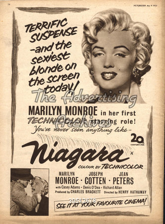 1950s UK Niagara Film Poster