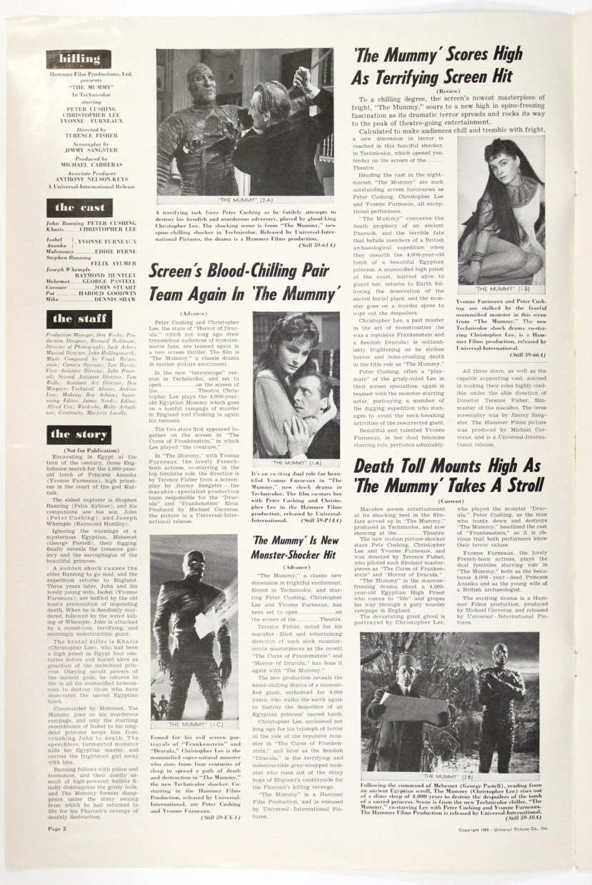 The Mummy 1959-76