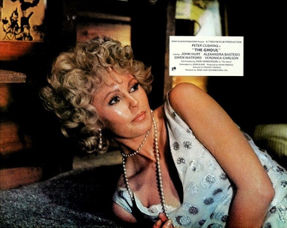TYBURN FILM PRODUCTIONS 'THE GHOUL' (1975) Peter Cushing (Dr Lawrence), Alexandra Bastedo (Angela), Veronica Carlson (Daphne Wells-Hunter), John Hurt (Tom Rawlings), Gwen Watford (Ayah), Stewart Bevan (Billy), Ian McCulloch (Geoffrey), Don Henderson (The Ghoul)